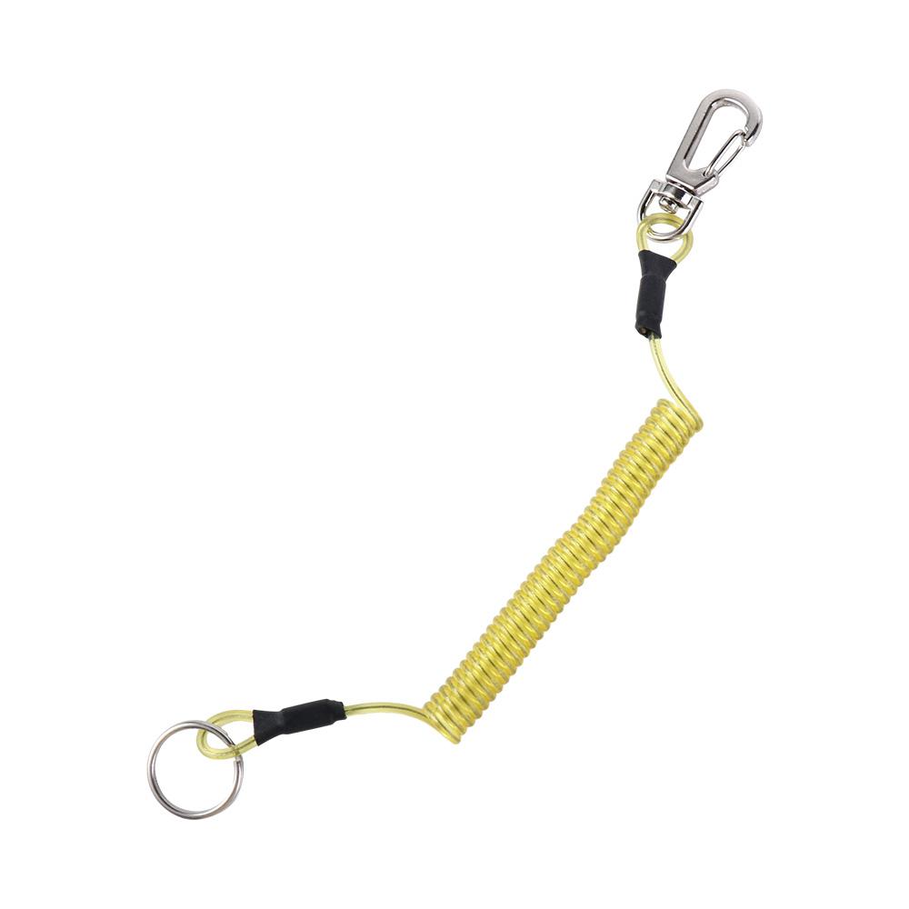 Fishing Kit Compact - Schlüsselanhänger Metall-Karabiner Sicherheitsseil Dehnbares Angelzubehör Sicherheitsseil