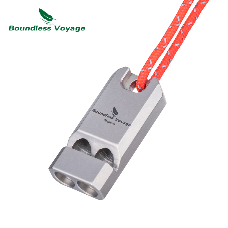 Emergency Whistle Loud - Grenzenlose Reise Titan Pfeife ultraleichte Titan