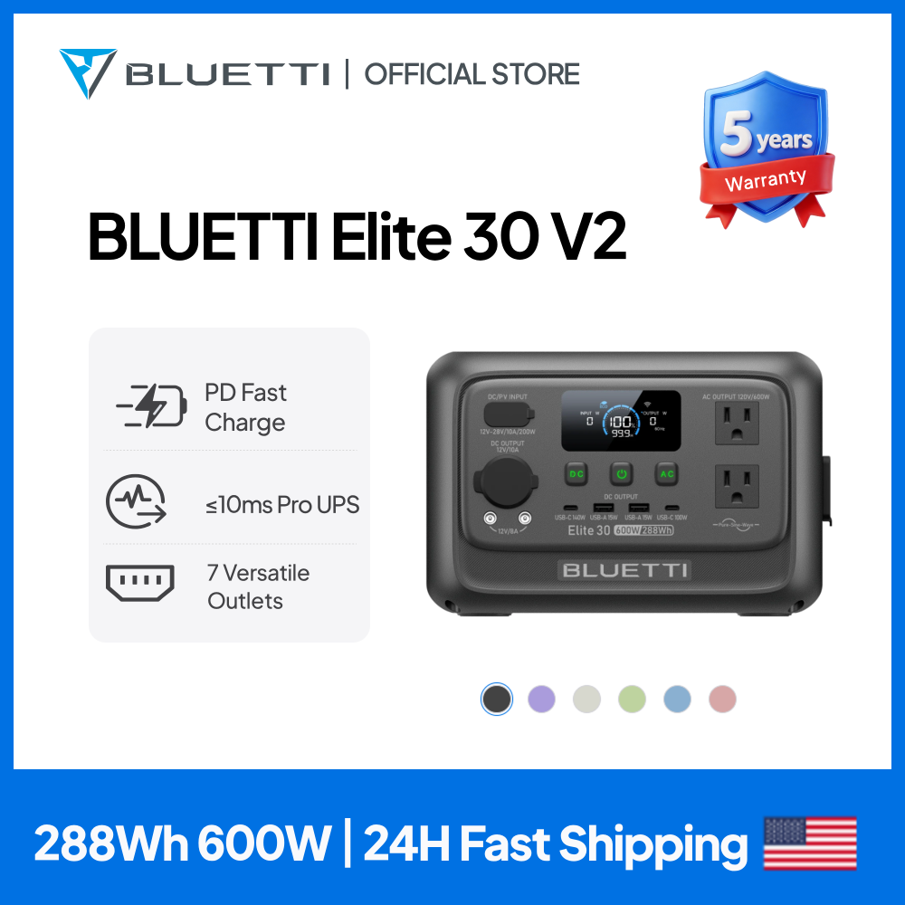 【Renew】BLUETTI Elite 30 V2 Tra – Solar Emergency Charger Bewertung und Preis